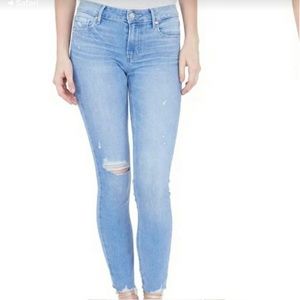 Paige ankle distressed jeans